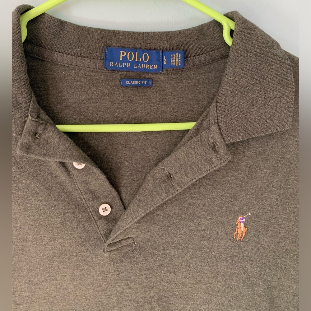 Polo Ralph Lauren Classic Fit Green Men's Collared Shirt - Picture 4 of 4